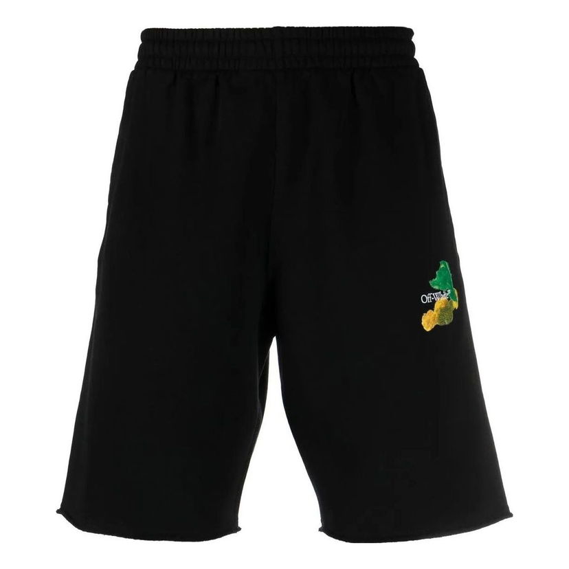 Kratke hlače Off-White Brush Arrow Bermuda Shorts Crna | OMCI006S23FLE0021084