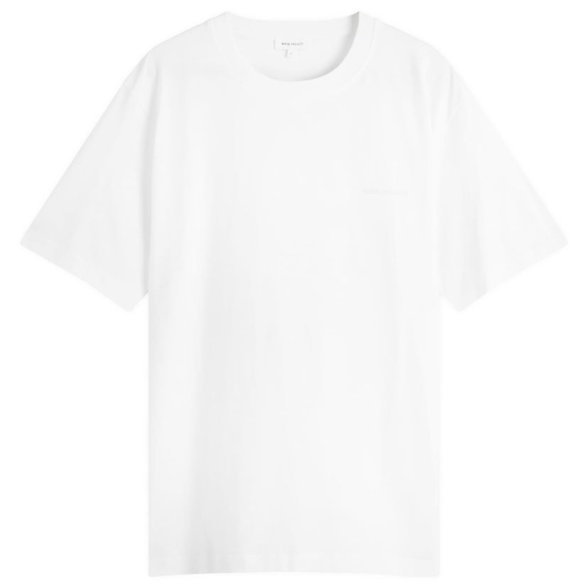 Majica kratkih rukava NORSE PROJECTS Norse Projects Johannes Logo Print T-Shirt, Size Large Bijela | N01-0684-0001