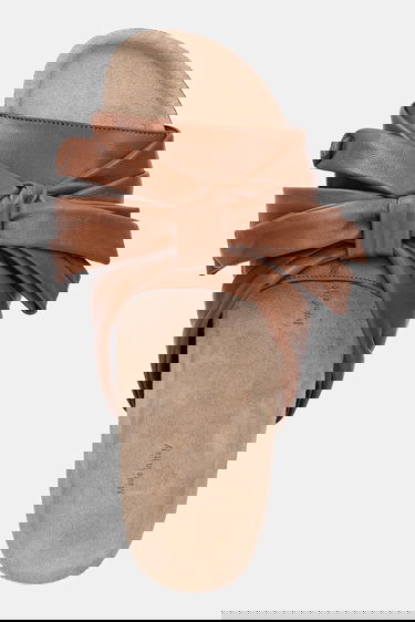 Tenisice i cipele JW Anderson JW Anderson Knotted Leather Slides Smeđa | SN0096.LA0161.640, 3