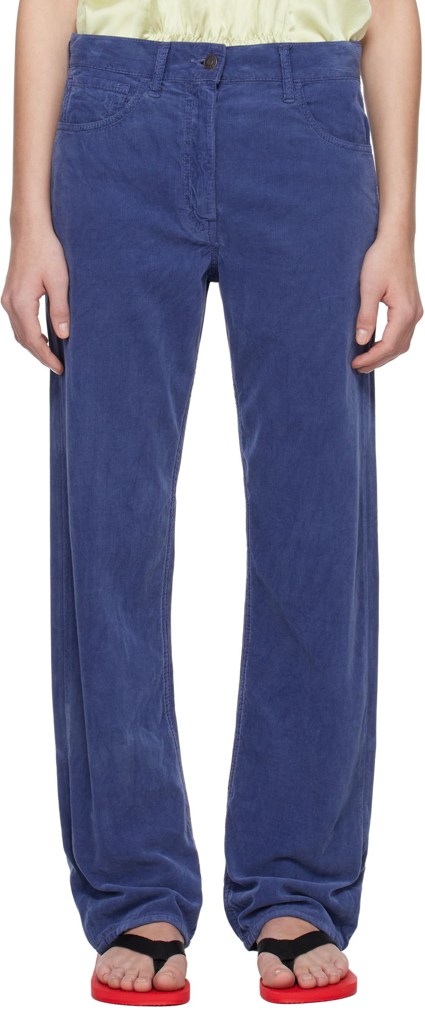 Hlače The Row The Row Tarley Corduroy Trousers Plava | 8766-W3737