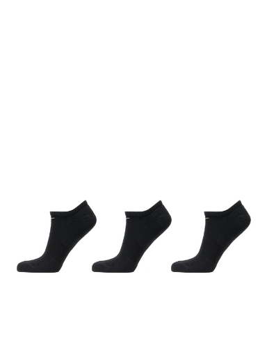 Donje rublje i čarape Nike No-Show Socks 3-Pack Crna | SX7673-010