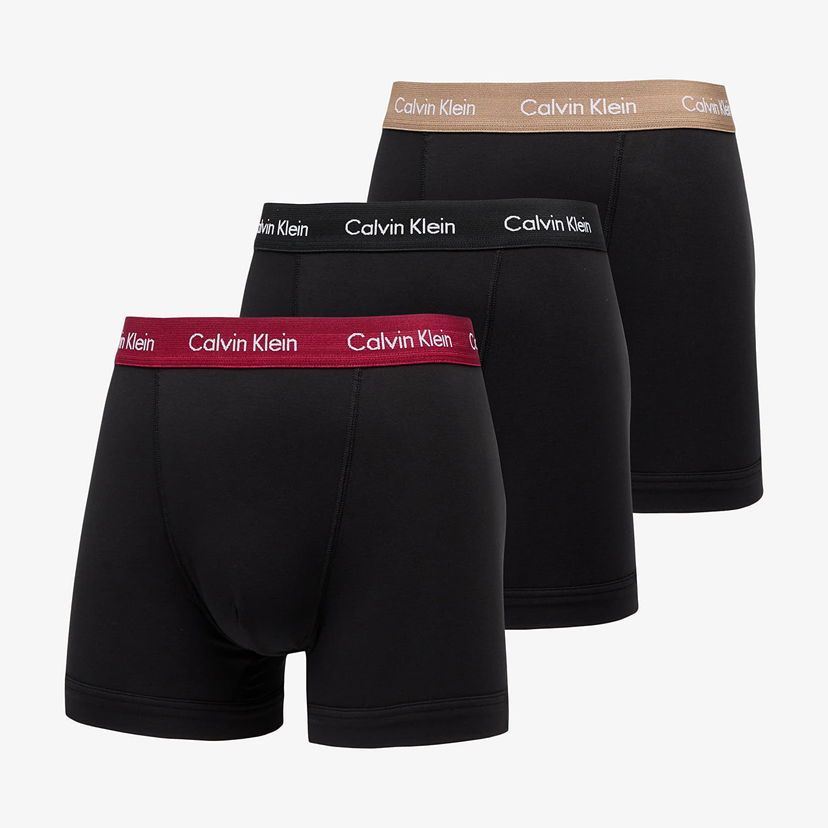 Bokserice CALVIN KLEIN Trunk 3-Pack Black Crna | U2662G NOP
