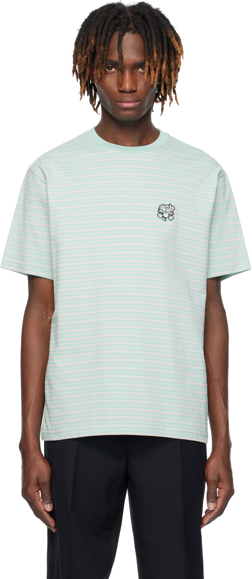 Majica kratkih rukava KENZO Kenzo Paris VERDY Edition Embroidered T-Shirt Zelena | FF55TS5464SD