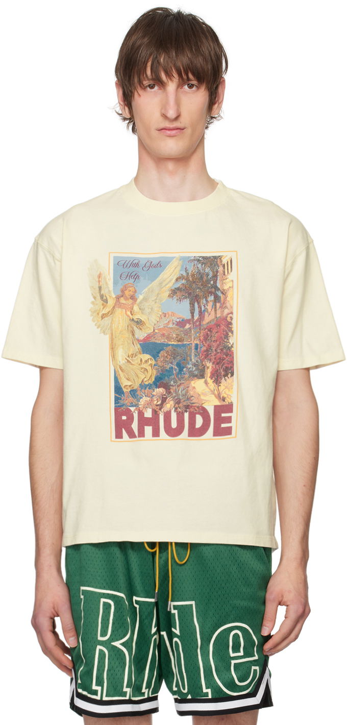 Majica kratkih rukava Rhude Angel T-Shirt Bež | RHPS24TT23012611
