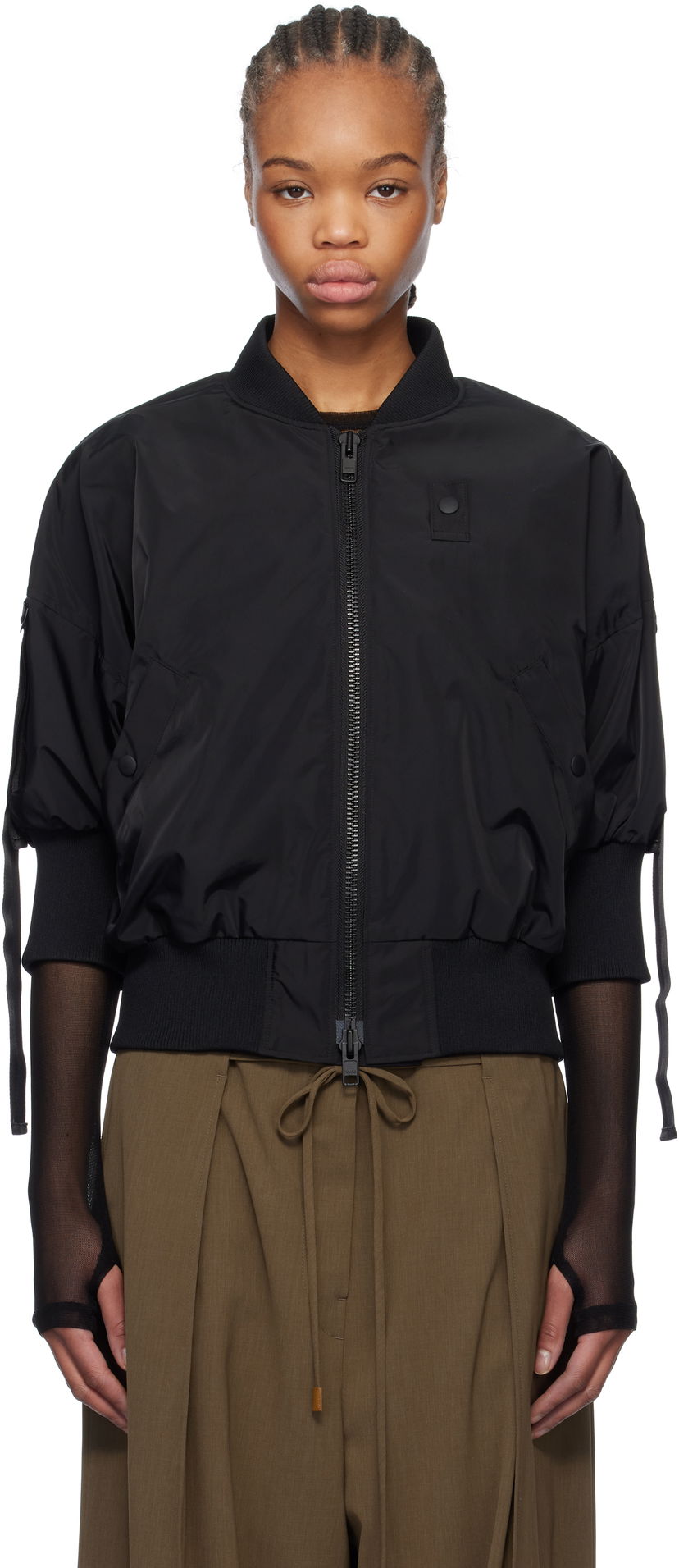 Bomber jakna Yohji Yamamoto Yohji Yamamoto Bomber Jacket Crna | FT-J53-600