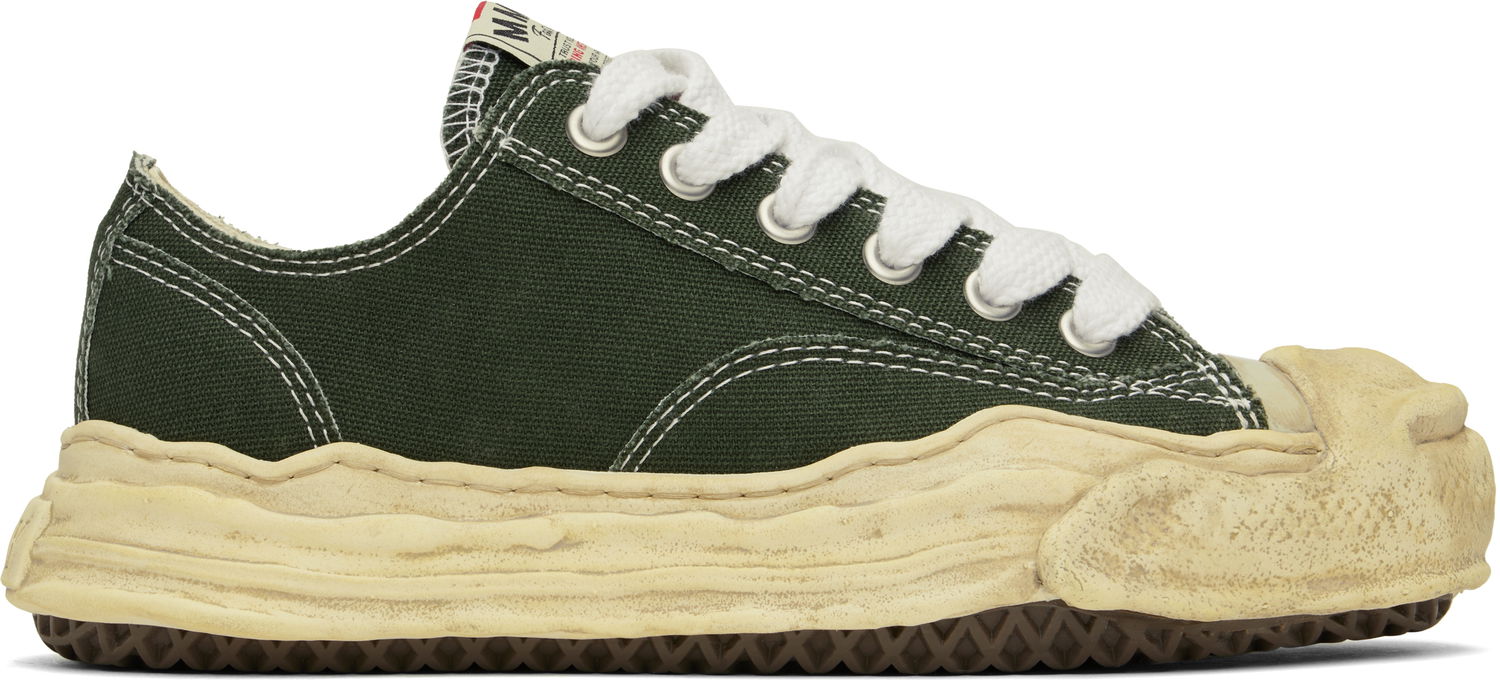 Tenisice i cipele Maison MIHARA YASUHIRO Hank OG Dyed Sole Canvas Low-Top Zelena | A13FW733, 0