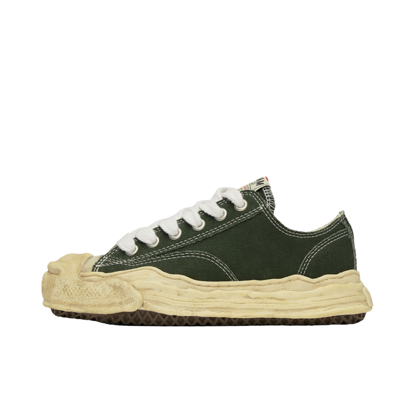 Tenisice i cipele Maison MIHARA YASUHIRO Hank OG Dyed Sole Canvas Low-Top Zelena | A13FW733