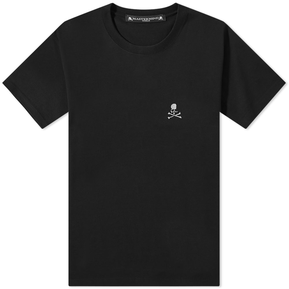 Majica kratkih rukava Mastermind WORLD Reflective Skull Tee Crna | MW22S09-TS006-BLK, 0