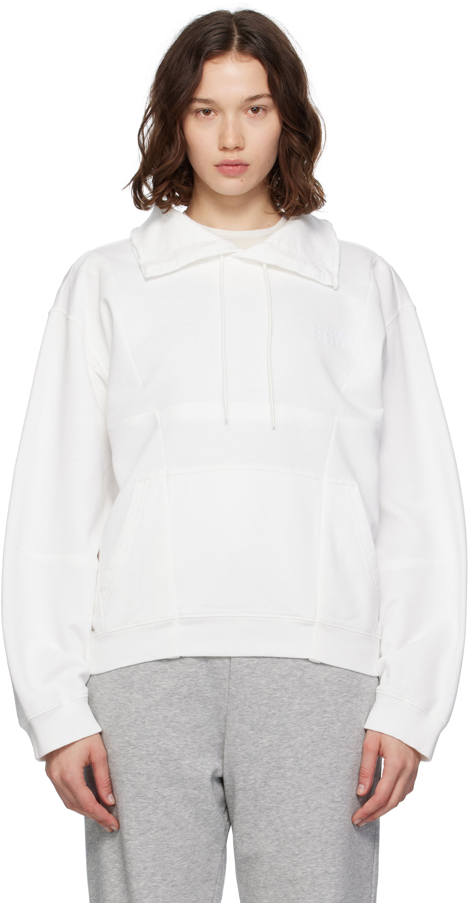 Dukserice Maison Margiela MM6 Maison Margiela Collared Sweatshirt Bijela | S52GU0245 M25014, 0