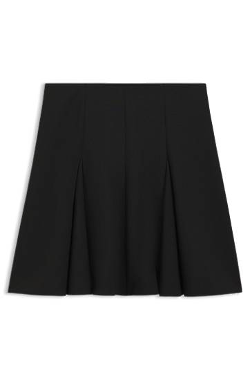 Suknja BOSS A-Line Mini Godet Skirt Crna | 50547632