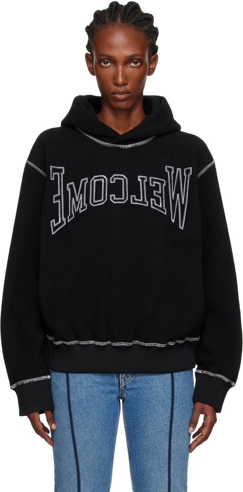Dukserice Maison Margiela MM6 Maison Margiela 'Welcome' Fleece Hoodie Crna | S52GU0243 M20126