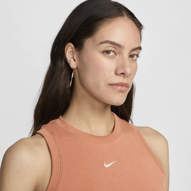 Majica bez rukava Nike Sportswear Chill Knit Smeđa | FB8279-212, 2