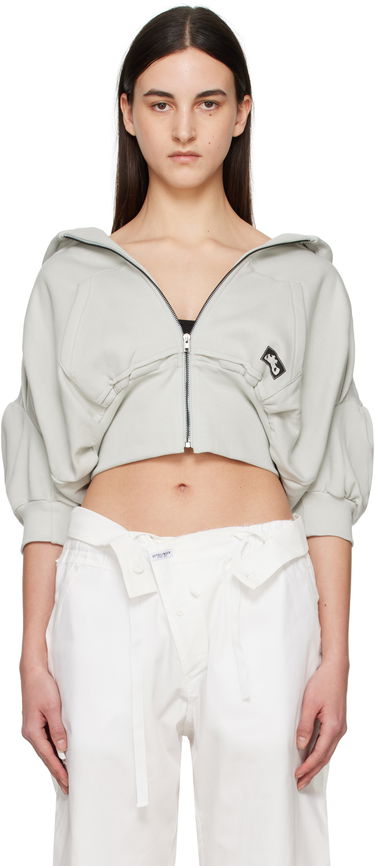 Dukserice Ottolinger Ottolinger Cropped Short Sleeve Hoodie Siva | 11560011502, 0