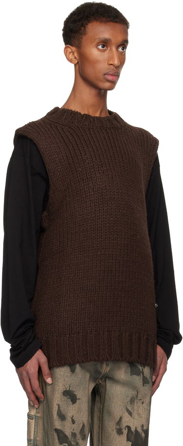Džemper We11done We11done Sleeveless Knit Sweater Smeđa | WD-KT3-24-667-U-BR, 1