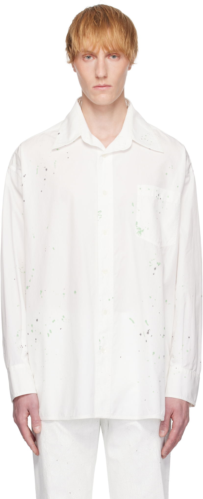 Košulja Maison Margiela MM6 Maison Margiela Painter Shirt Bijela | SH2DT0022 M35458