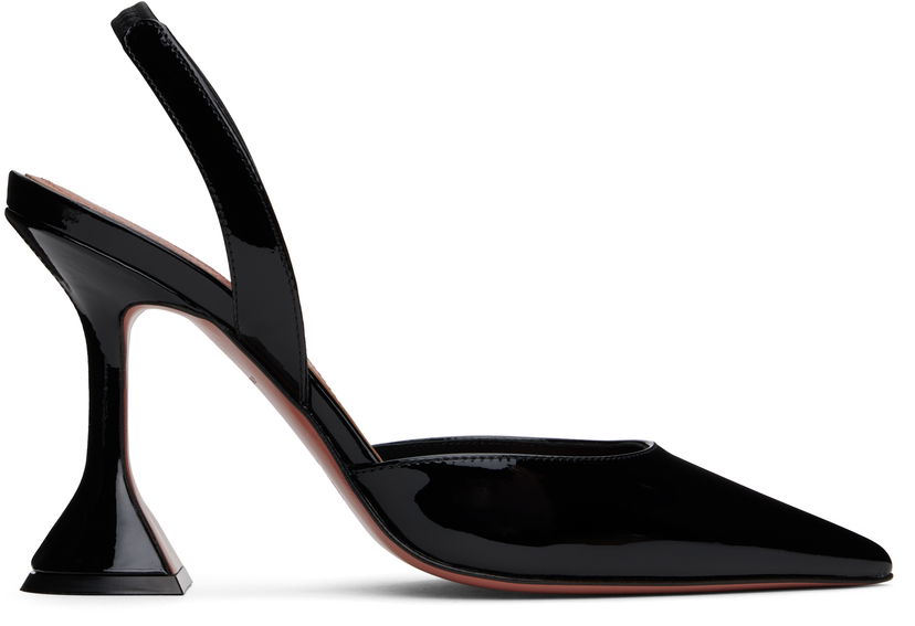 Tenisice i cipele Amina Muaddi Amina Muaddi Holli Sling Heels Crna | HOLLI SLING PATENT