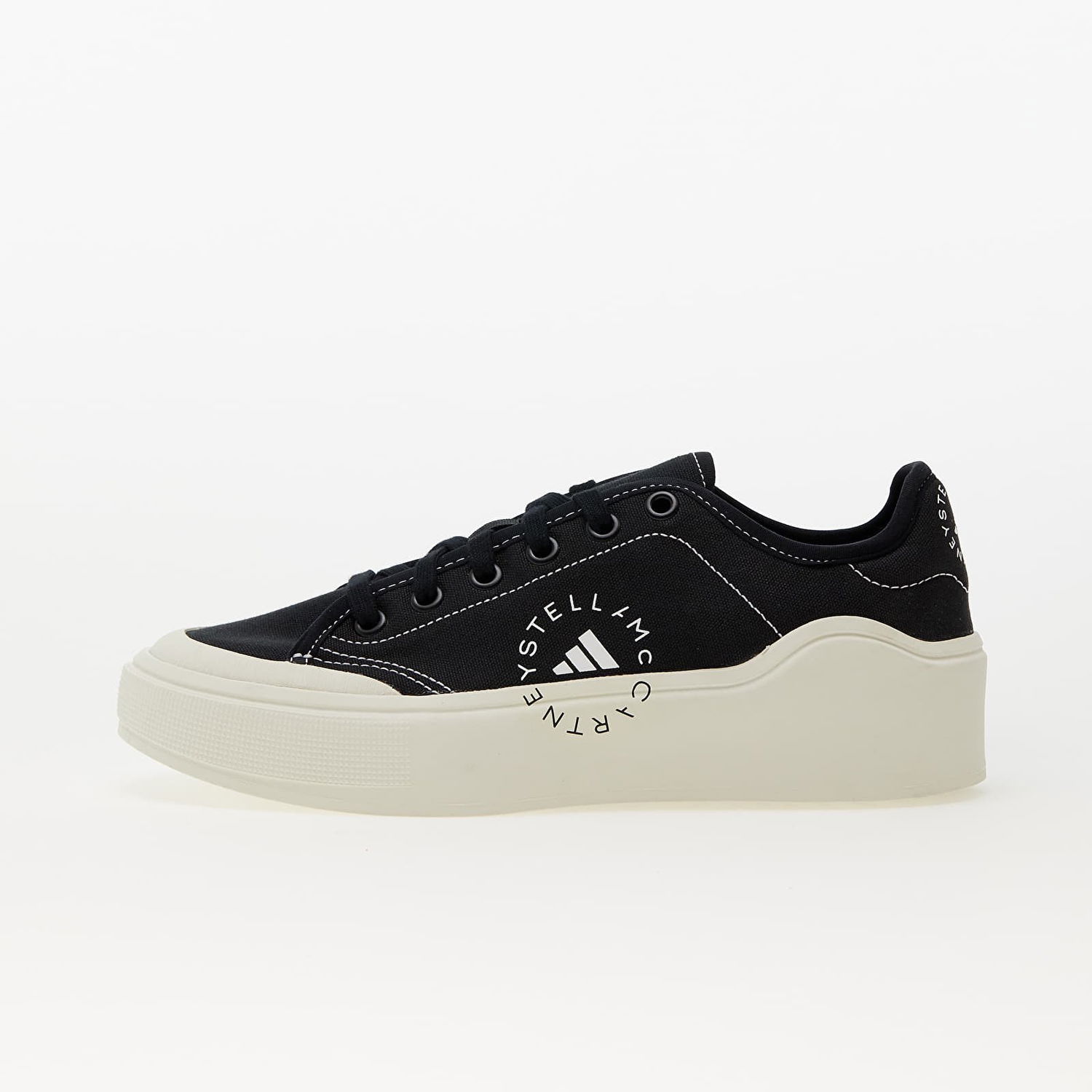 Tenisice i cipele adidas Performance Stella McCartney x Court Cotton Core Black/ Core Black/ Off White Crna | HP5702, 0