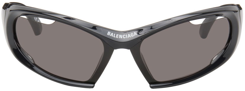 Sunčane naočale Balenciaga Dynamo Rectangle Sunglasses Crna | BB0318S