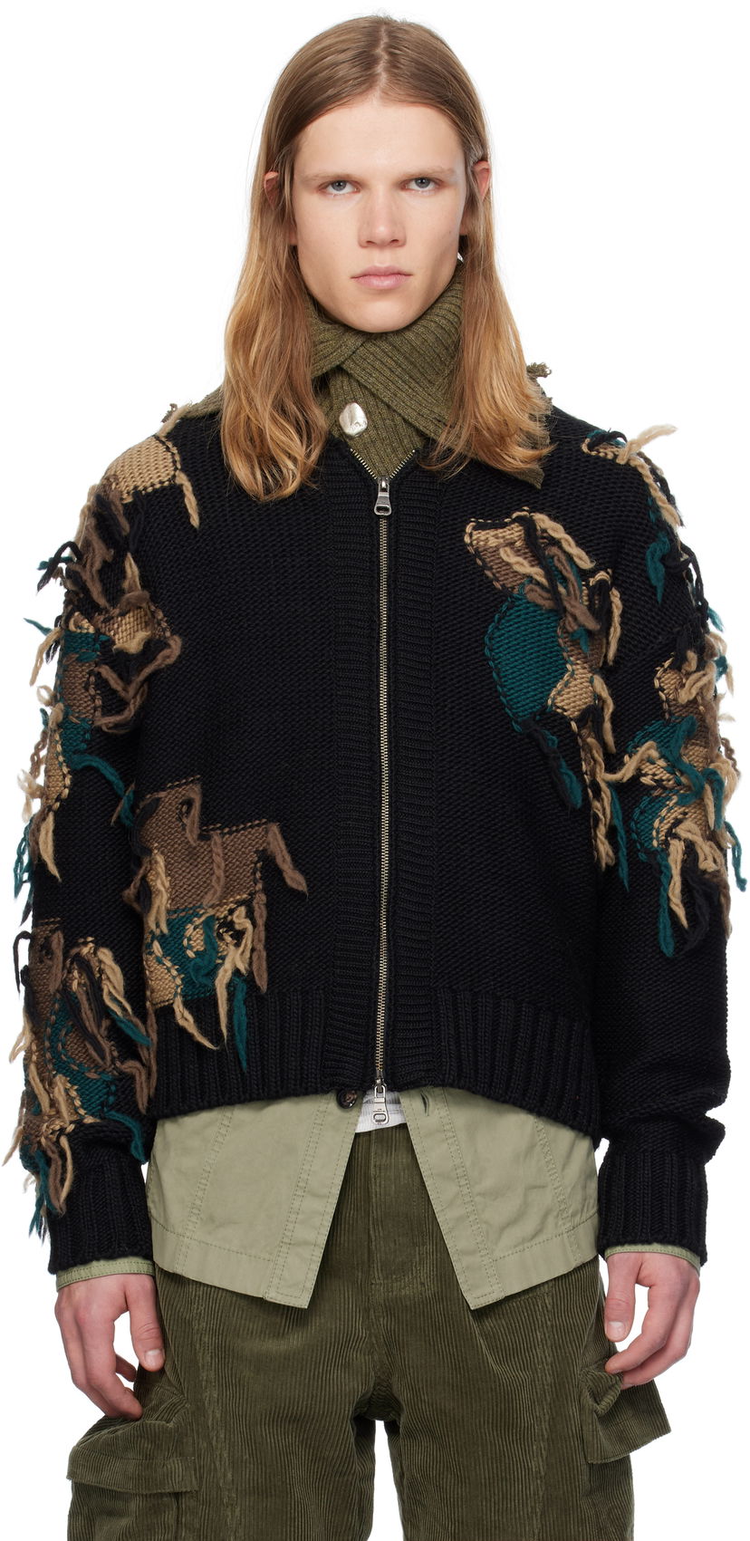 Džemper Andersson Bell Zip-Up Cardigan Crna | atb1153m