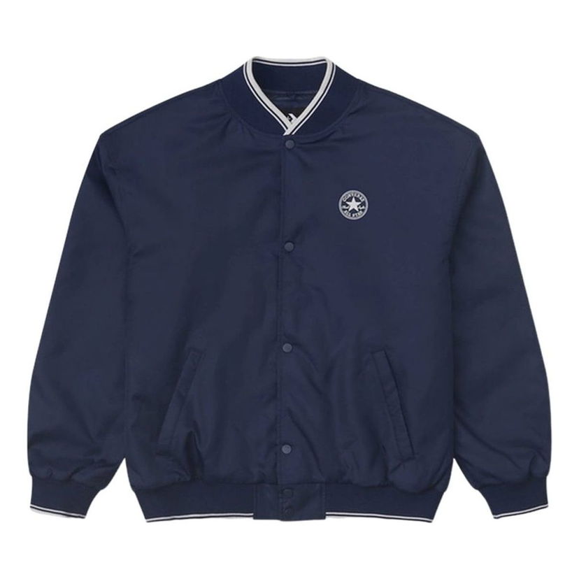 Bomber jakna Converse Logo Baseball Jacket Plava | 10025987-A02