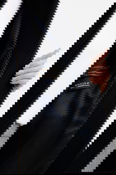 Jakna Samsoe Samsoe ALMA Wool Cape Jacket Tamnoplava | F23300184, 6