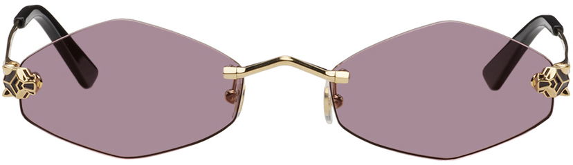 Sunčane naočale Cartier Geometric Sunglasses Ljubičasta | CT0433S-004