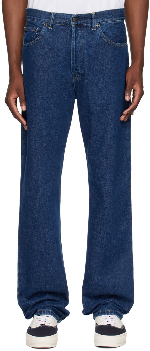 Jeans Carhartt WIP Nolan Straight-Leg Jeans Tamnoplava | I033006