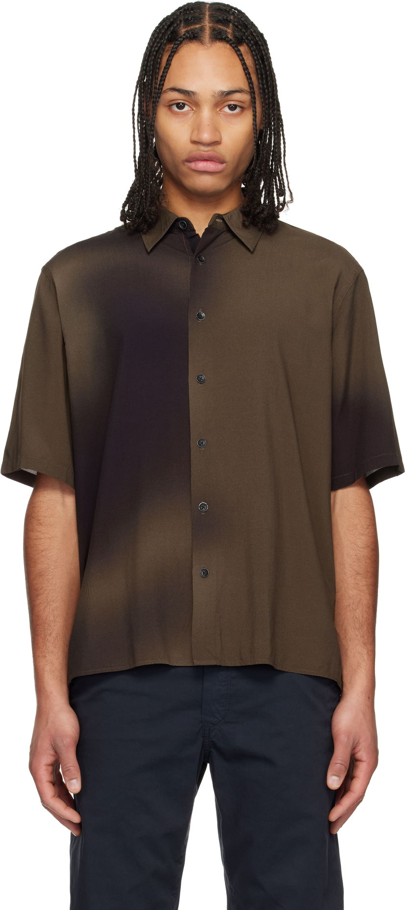 Košulja rag & bone Rag & Bone Dalton Printed Shirt Smeđa | MBW24HA013PTML
