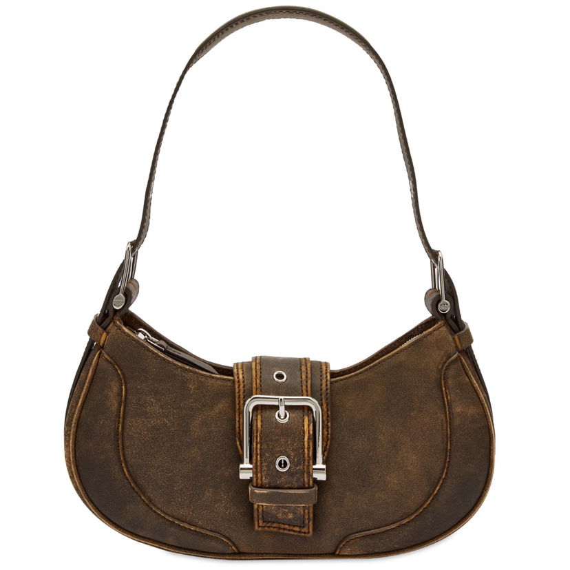 Torba za rame OSOI Vintage Brown Brocle Shoulder Bag Smeđa | 23SB050-02-13