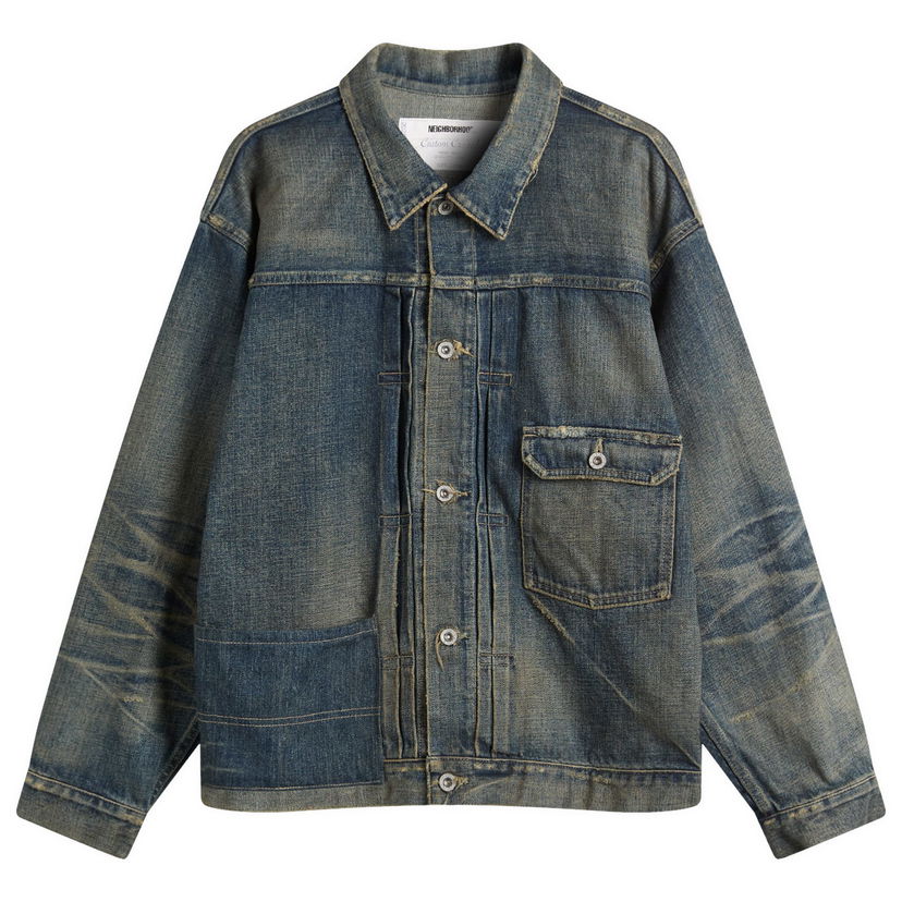 Jakna Neighborhood Savage Denim Type-1 Jacket Plava | 252XBNH-JKM02-IND