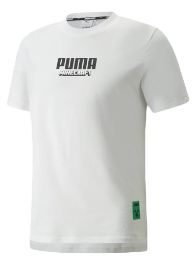 Majica kratkih rukava Puma x MINECRAFT Graphic Bijela | 534374_02