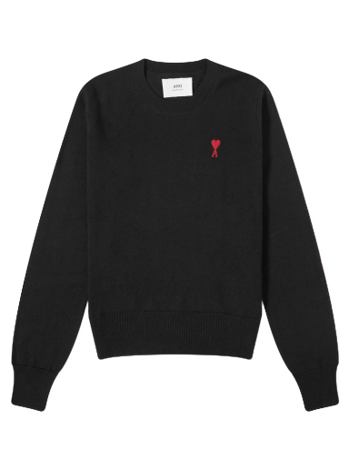 Džemper AMI Small ACD Knit Sweater Crna | BFFKS111-KN0025-001