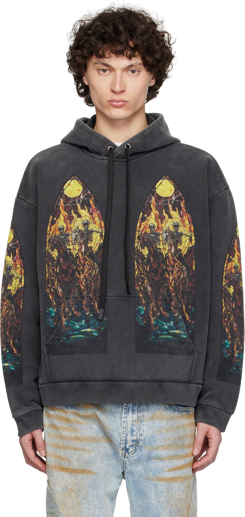 Dukserice Who Decides War Who Decides War Anvil Print Hoodie Crna | 1110020030SS25