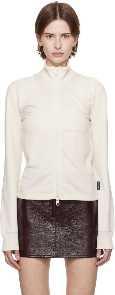 Džemper Courrèges Courrèges Scuba Interlock Track Jacket Bijela | 125JVE110JS0091, 0