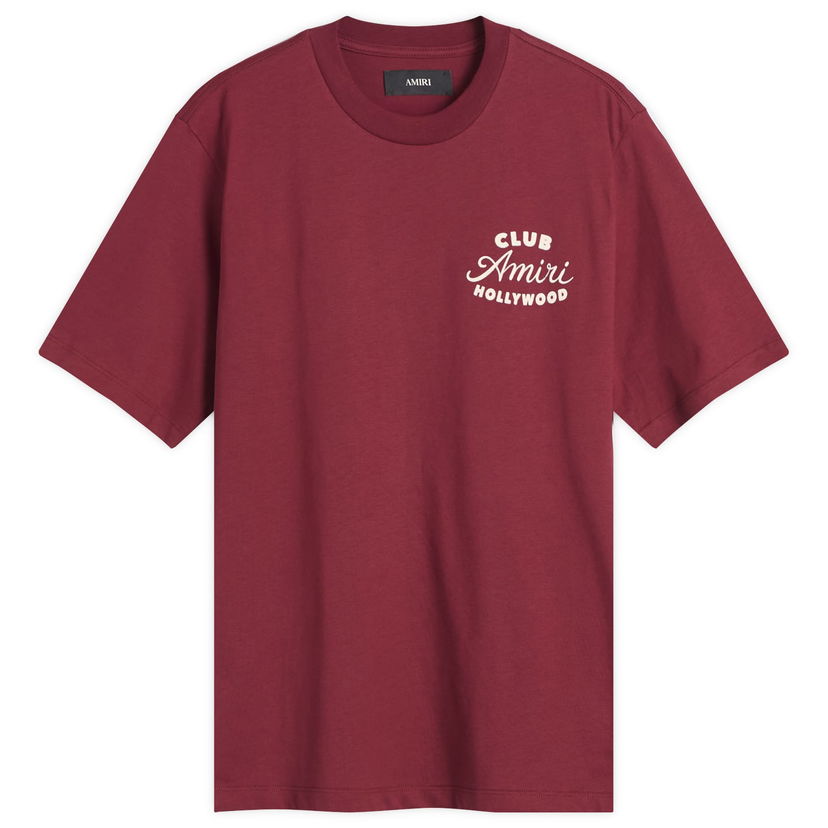 Majica kratkih rukava AMIRI Amiri Club T-Shirt, Size Large Tamnocrvena | AMJYTE1254-WN