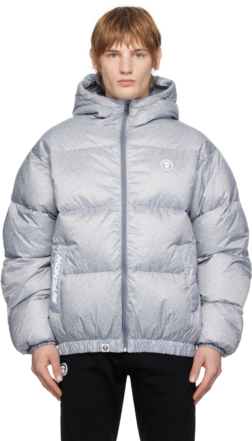 Pernata jakna AAPE by A Bathing Ape AAPE by A Bathing Ape 'AAPE NOW' Down Jacket Siva | AAPDNM7654XANGY2