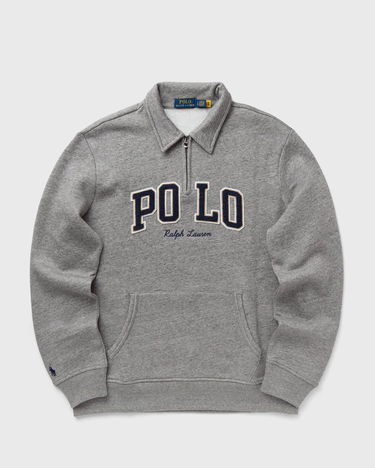 Dukserice Polo by Ralph Lauren Polo Ralph Lauren Fleece Quarter-Zip Sweatshirt Siva | 710981150001, 0