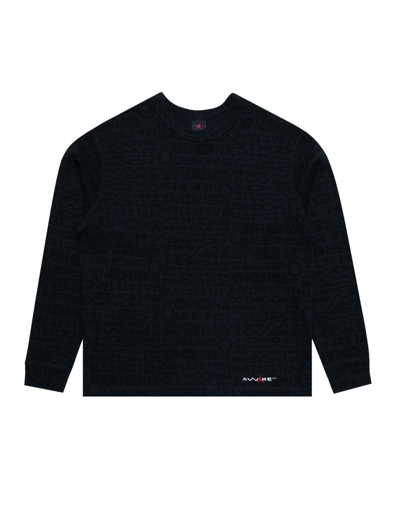 Majica kratkih rukava Jordan Awake NY Thermal Long Sleeve T-Shirt Crna | IB7955-010