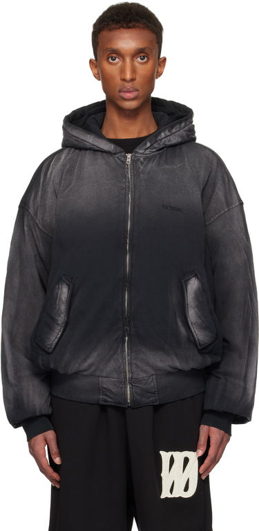 Bomber jakna We11done We11done Bomber Zip-Up Hoodie Crna | WD-TJ3-24-836-U-BK, 0