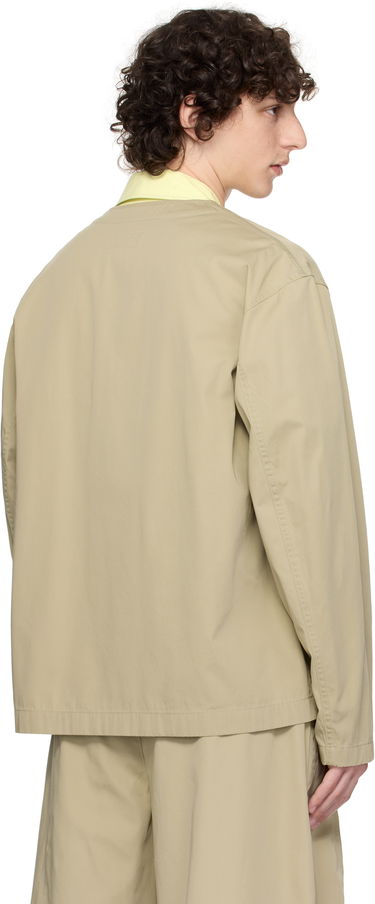 Košulja LEMAIRE Lemaire Collarless Overshirt Bež | OV1011 LF1352, 2