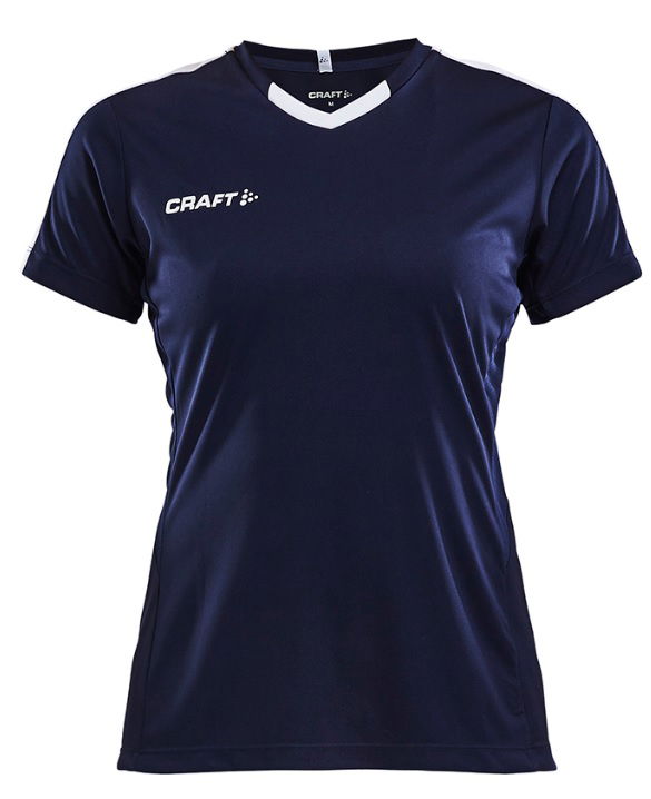 Dres Craft PROGRESS Contrast Short-Sleeve V-Neck Jersey Tamnoplava | 1905567-1390