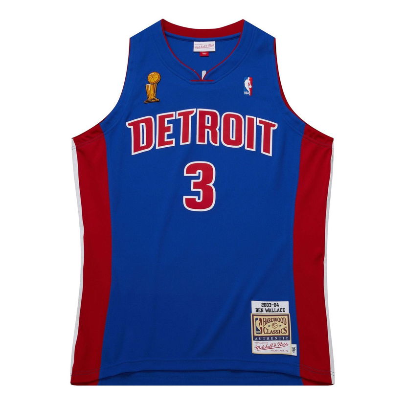 Dres Mitchell & Ness NBA Detroit Pistons 2004 Finals Jersey 'Ben Wallace 3' Plava | AJY46501-DPI03BWAROYA