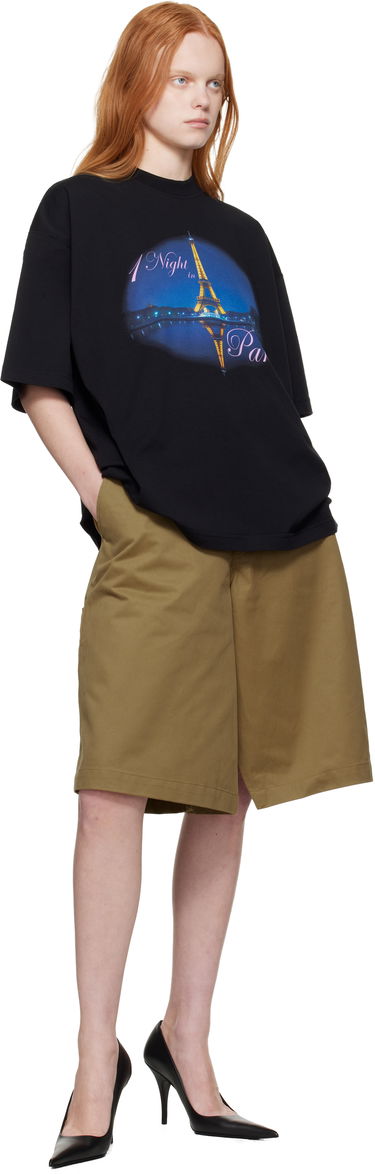 Majica kratkih rukava VETEMENTS VETEMENTS 'Night In Paris' Oversized T-Shirt Crna | UH76TR410B, 3