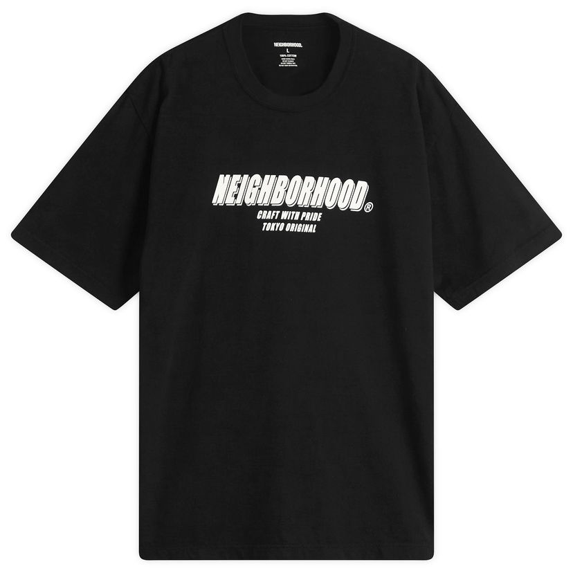 Majica kratkih rukava Neighborhood SS-1 T-Shirt, Size Large Crna | 251PCNH-ST01-BLK