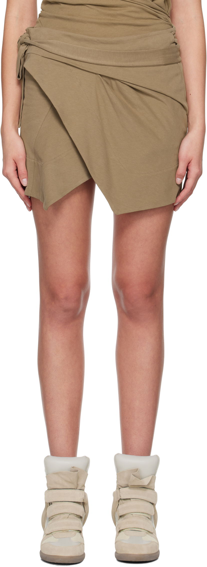 Suknja ISABEL MARANT Wrap Design Mini Skirt Zelena | 25PJU0198FD-A1N41I
