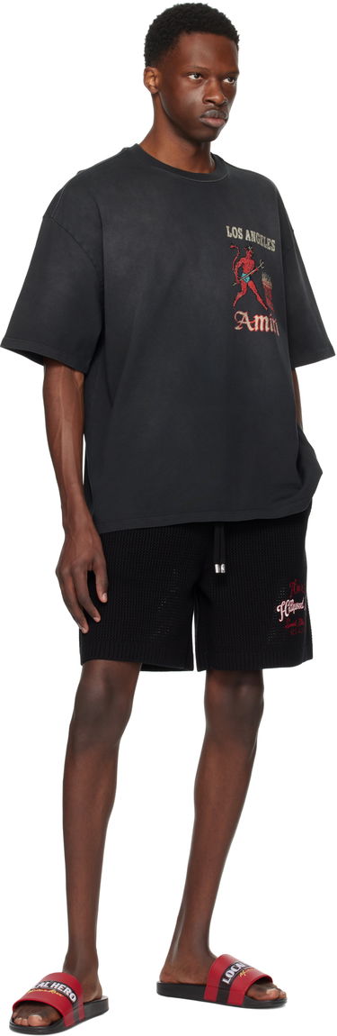 Majica kratkih rukava AMIRI AMIRI Crystal Sinners T-Shirt Crna | AMJYTE1212, 3