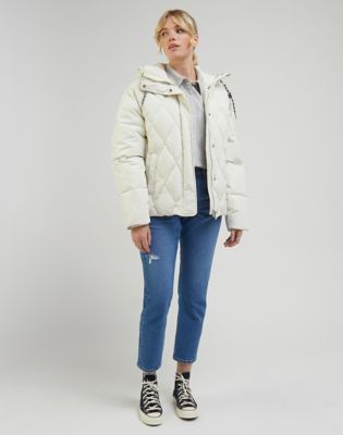 Pernata jakna Lee Short Puffer Bež | 112341600:XS, 0