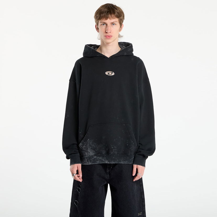 Dukserice Diesel Diesel S-Boxt-Hood-T10 Hoodie Crna | A19416_0IPAC 900