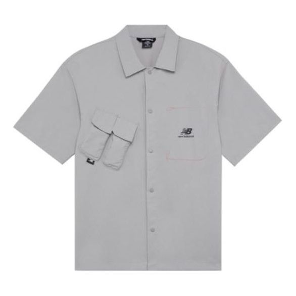 Košulja New Balance Trend Short Sleeve Shirt Siva | AMJ22360-SDE