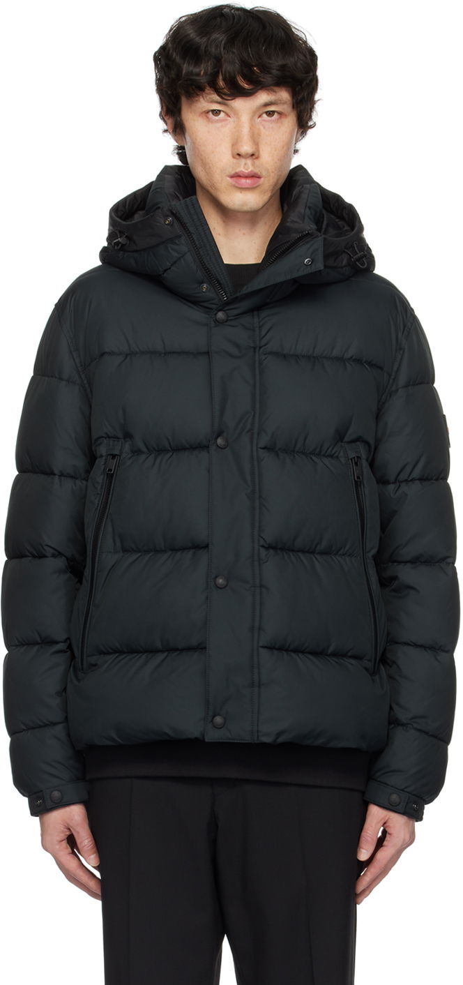 Pernata jakna BOSS Regular-Fit Puffer Jacket Crna | 50528573